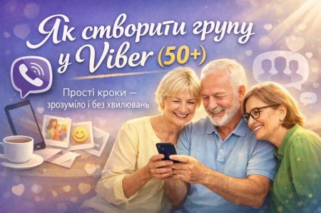 Як створити групу у Viber (50+)