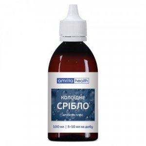 Колоїдне срібло 100 мл, при внутрішніх та зовнішніх інфекціях
