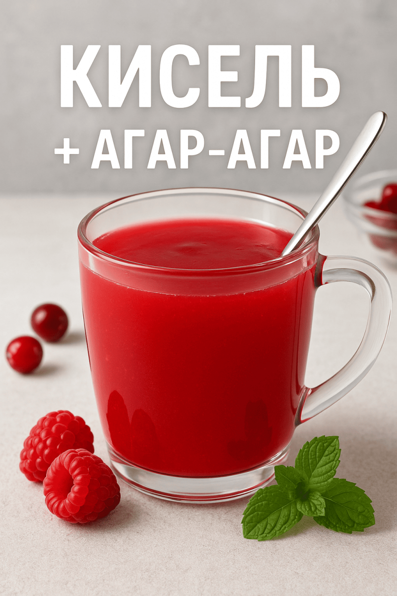 Кисіль з агар-агаром з ягодами