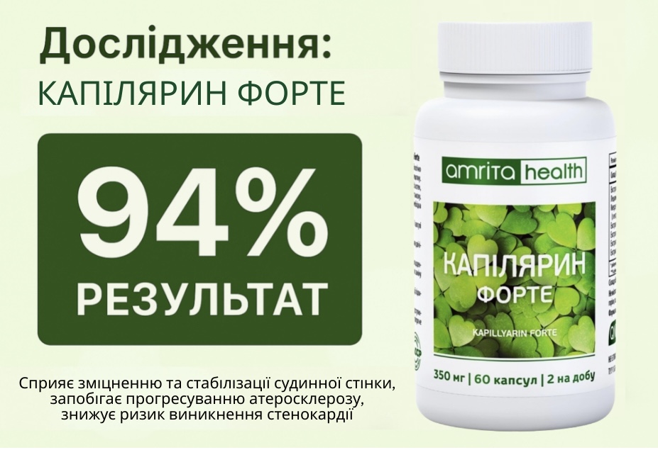 Капілярин форте – клінічні дослідження