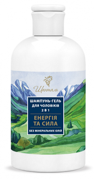 Шанталь® Шампунь-гель 2 в 1 «Энергия и свежесть», 350 г., для серьезных мужчин