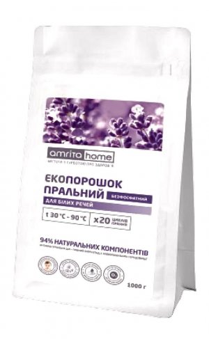 Экопорошок для белых вещей на натуральной основе, 1000 г